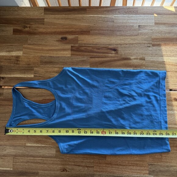 Lululemon Tank Top Swiftly Tech Racerback Women’s Size 6 Blue Sporty Gym Workout - Picture 8 of 9